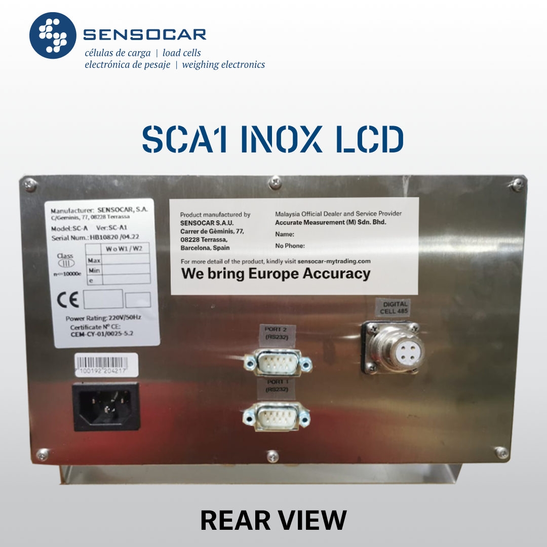 SCA1 INOX LCD 1 REAR VIEW